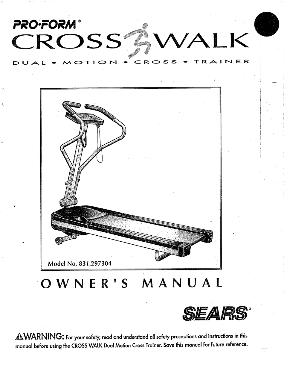 Proform crosswalk dual sales motion cross trainer