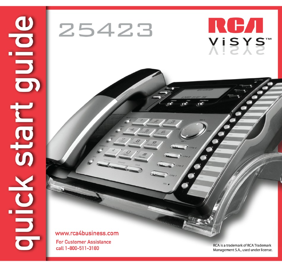 RCA 25423 QUICK START MANUAL Pdf Download | ManualsLib