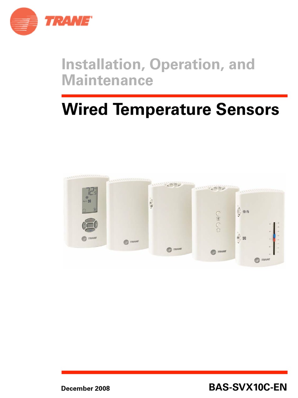 Trane Service First SEN01447 Wired Zone Temperature Thermostat Sensor 
