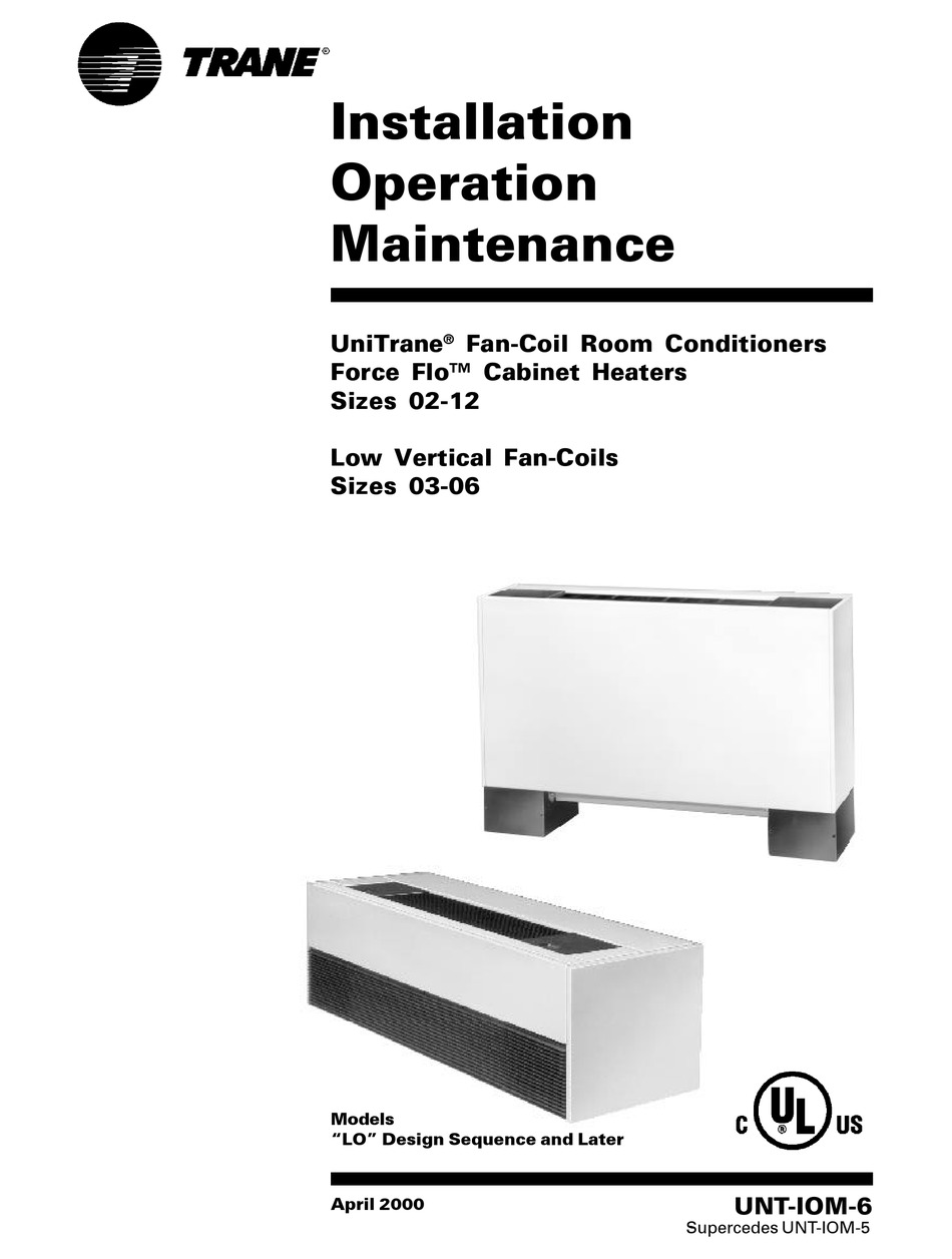 Installation operation manual. Operating and installation manual r-22.