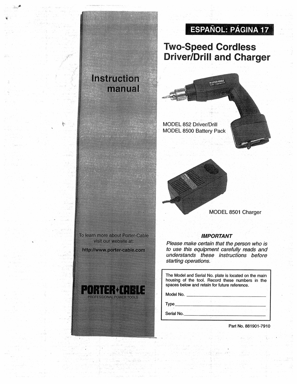 Porter Cable Da250c User S Manual