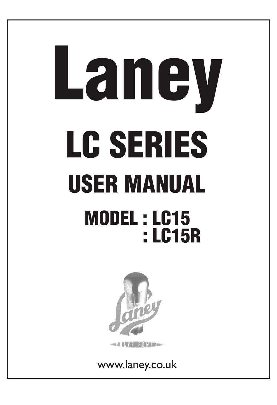 LANEY LC15 USER MANUAL Pdf Download ManualsLib
