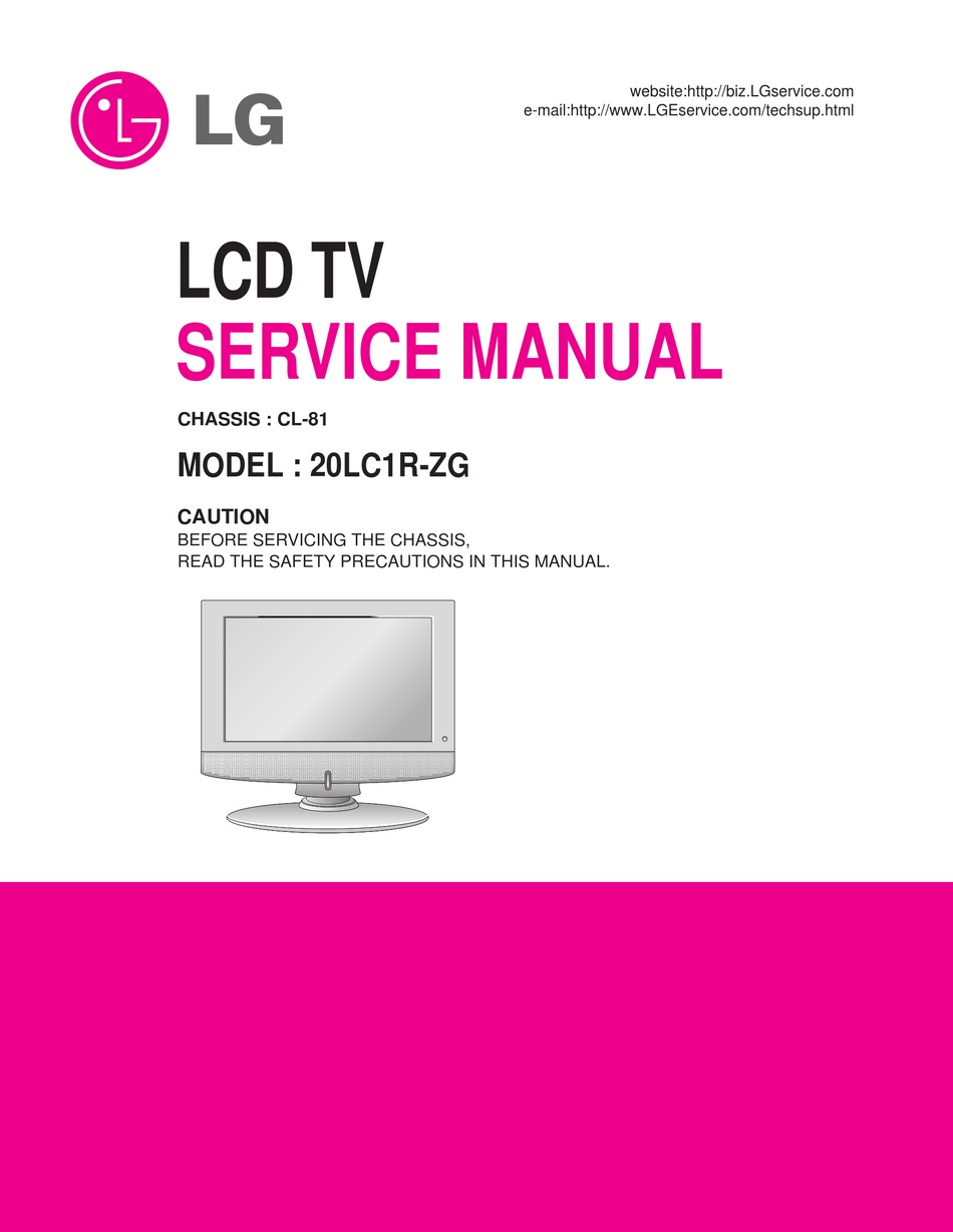 LG 20LC1R-ZG SERVICE MANUAL Pdf Download | ManualsLib