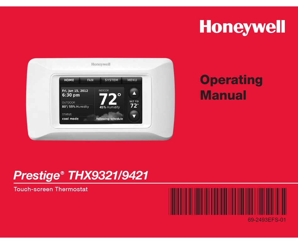 Honeywell deals prestige thermostat