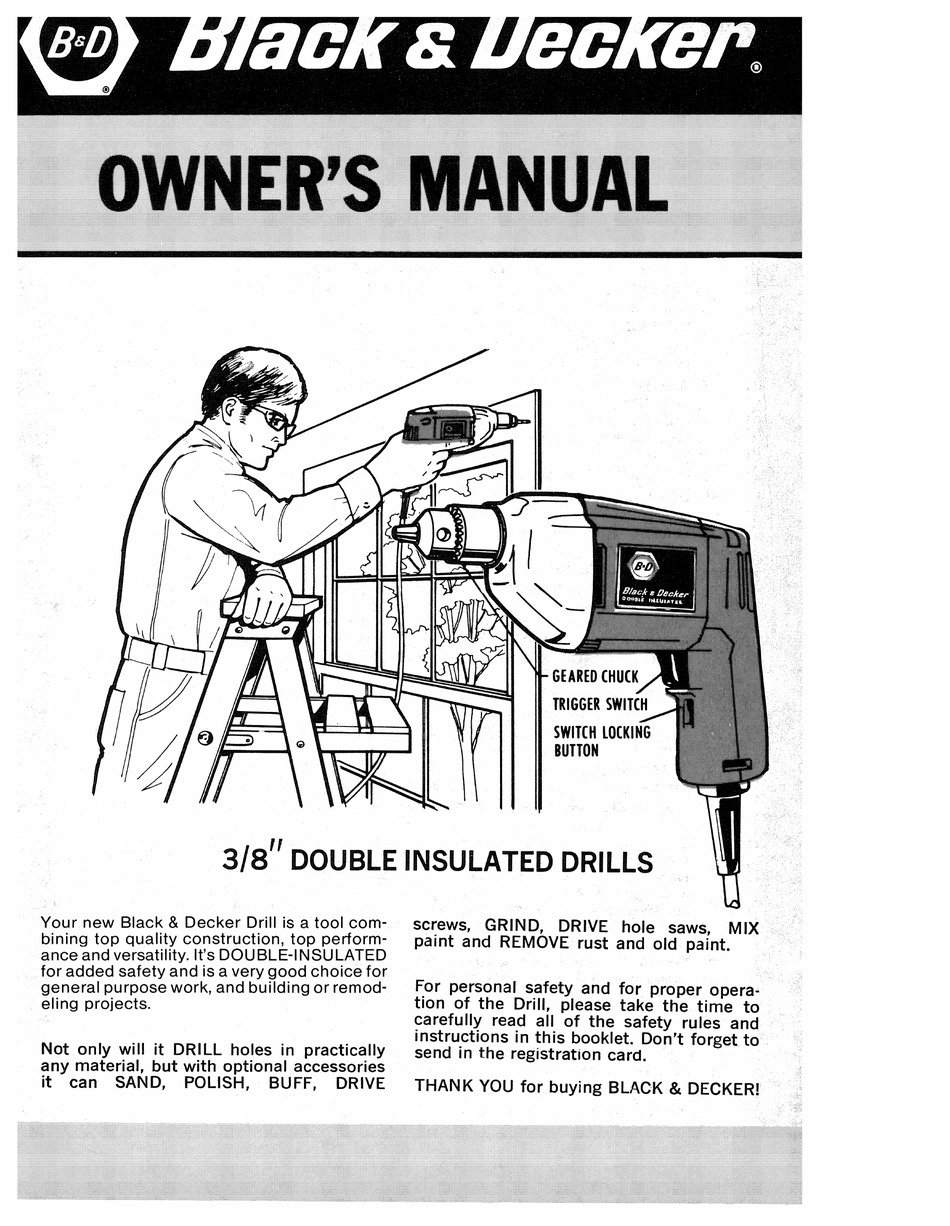 User manual Black & Decker CD231 (English - 5 pages)
