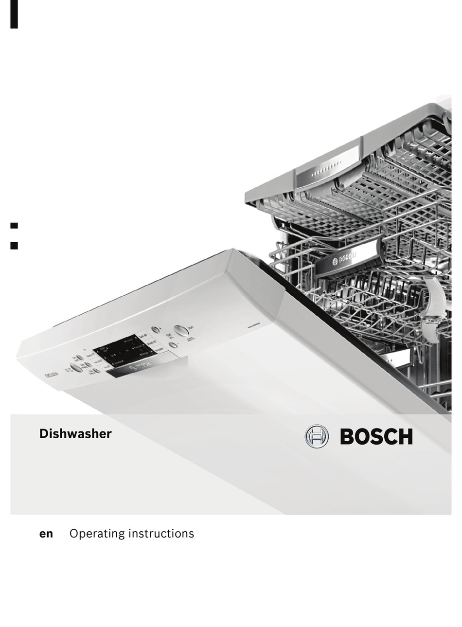 bosch classic electronic dishwasher manual