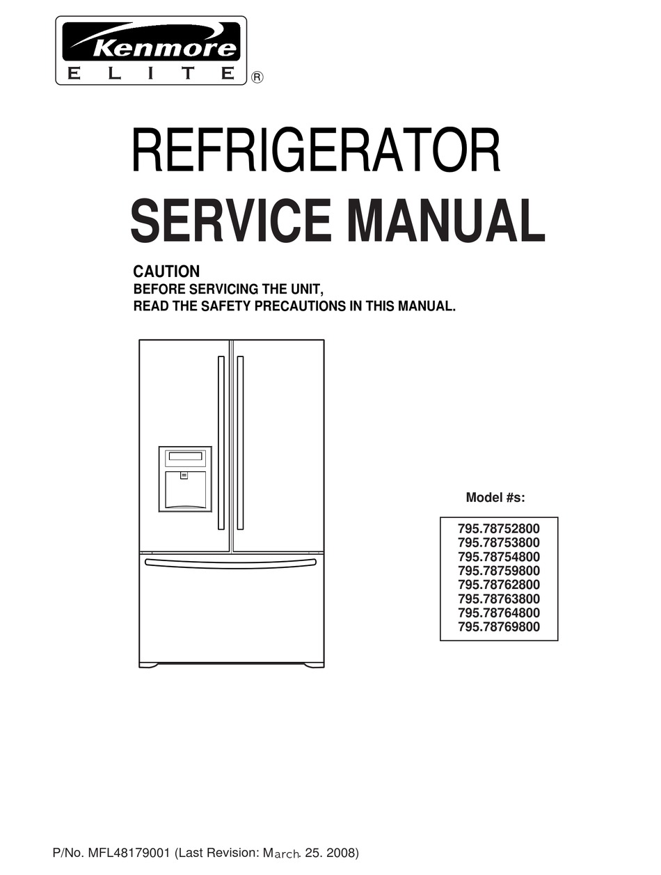 2008 kenmore elite refrigerator