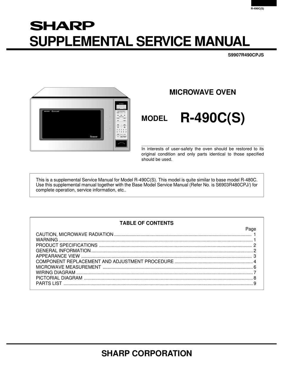 service manual духовой шкаф