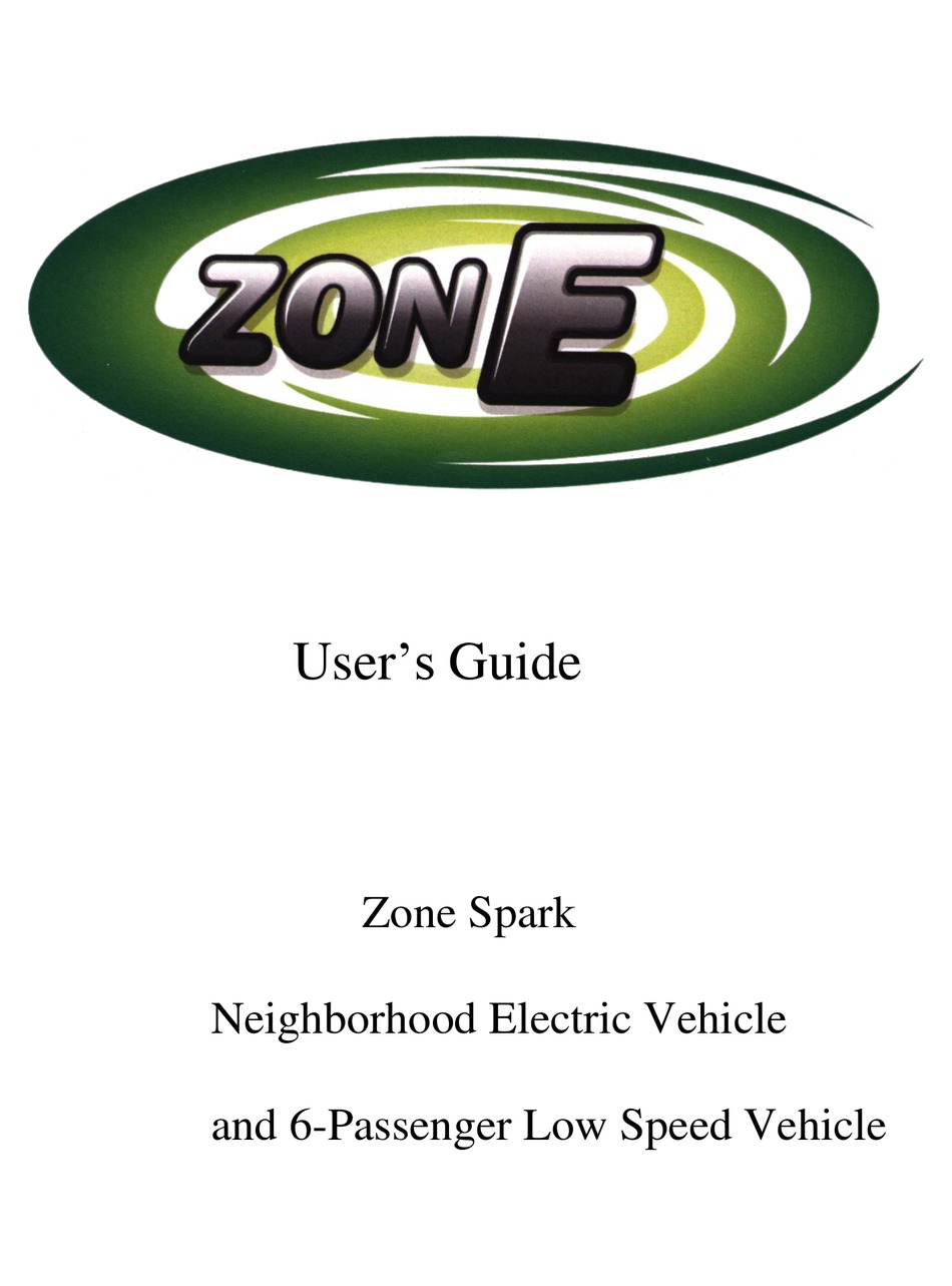 ZONE SPARK USER MANUAL Pdf Download ManualsLib