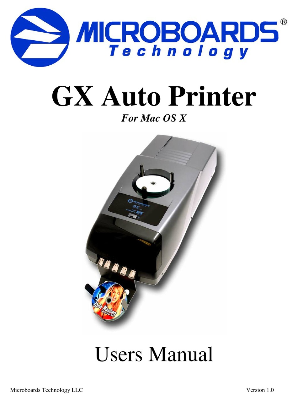 MICROBOARDS TECHNOLOGY GX USER MANUAL Pdf Download ManualsLib