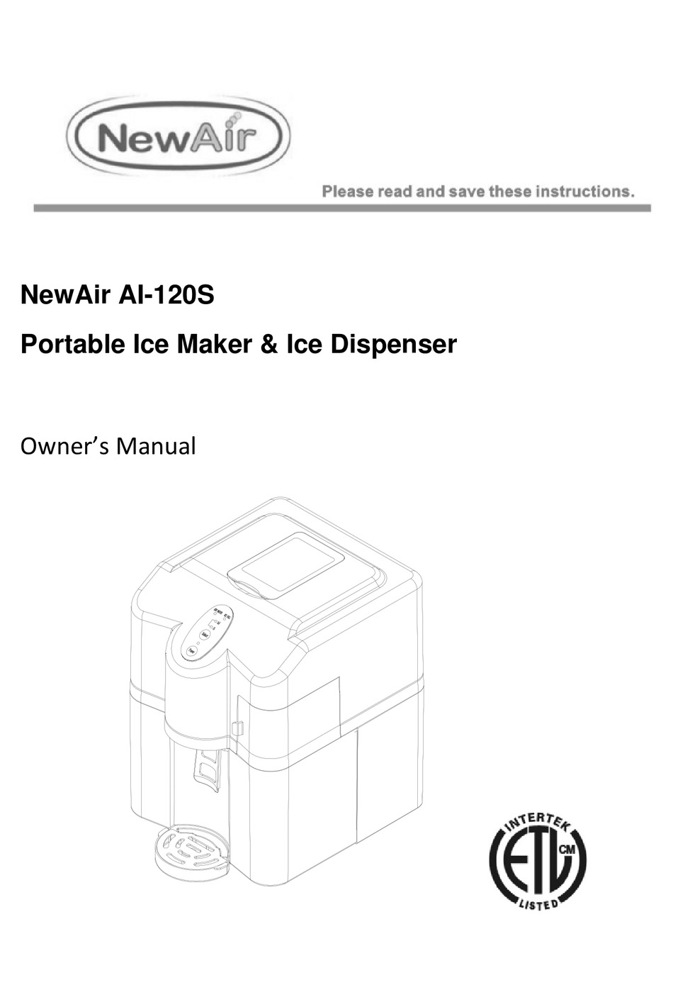 NEWAIR AI120S OWNER'S MANUAL Pdf Download ManualsLib