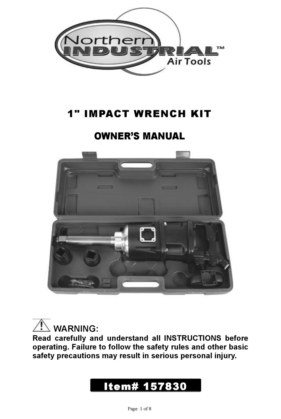 Please See Replacement Item# 58283. Northern Industrial Tools 5:1