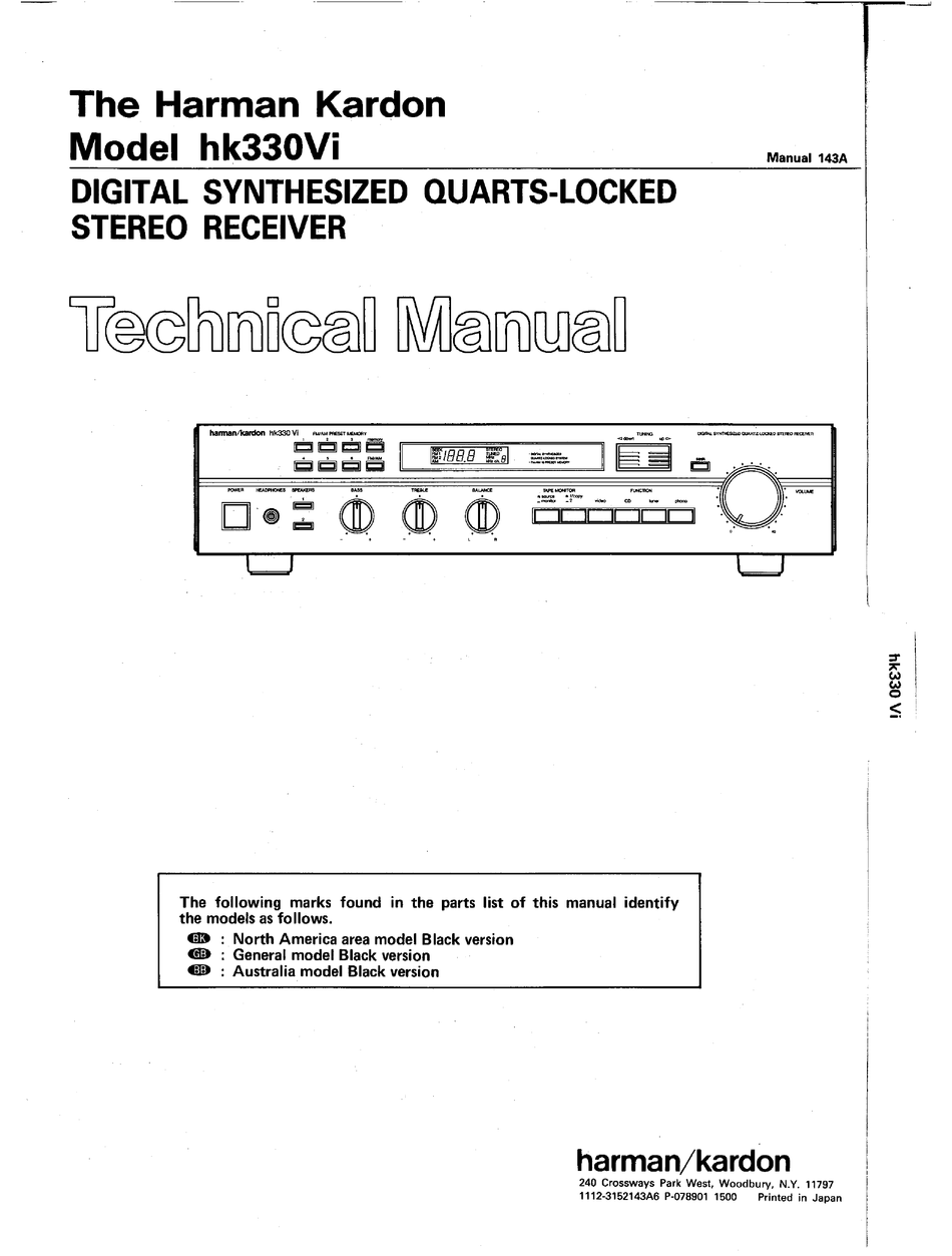 harman kardon hk330vi