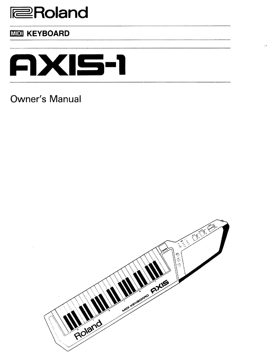 ROLAND AXIS1 OWNER'S MANUAL Pdf Download ManualsLib