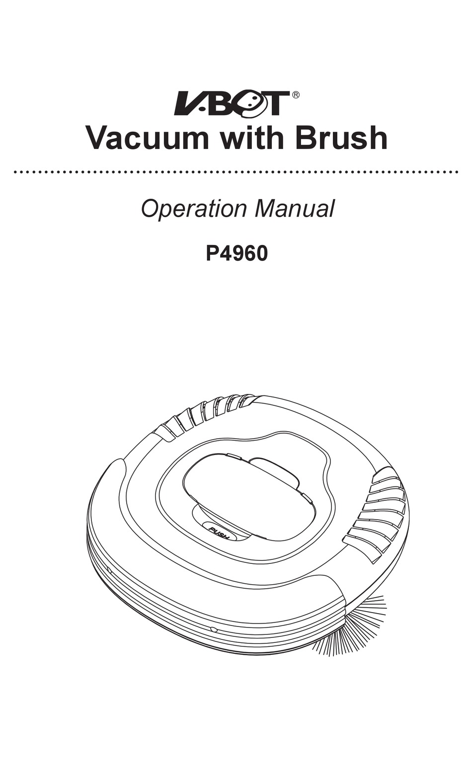 V.BOT P4960 OPERATION MANUAL Pdf Download | ManualsLib