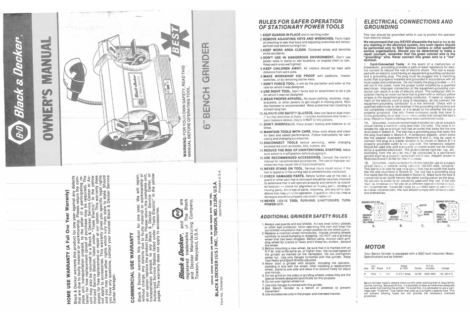 User manual Black & Decker VCBD603 (English - 13 pages)