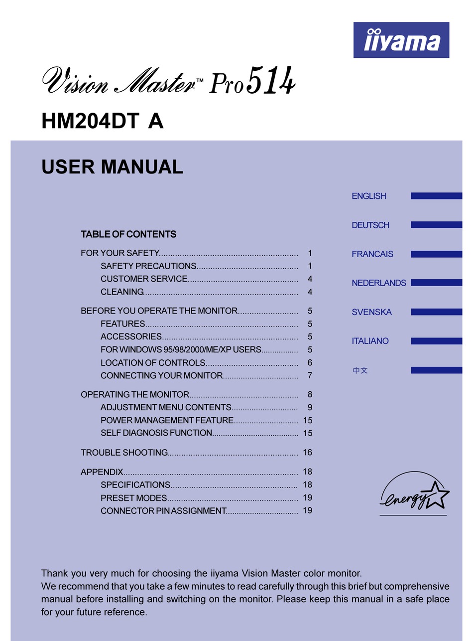 iiyama hm204dt