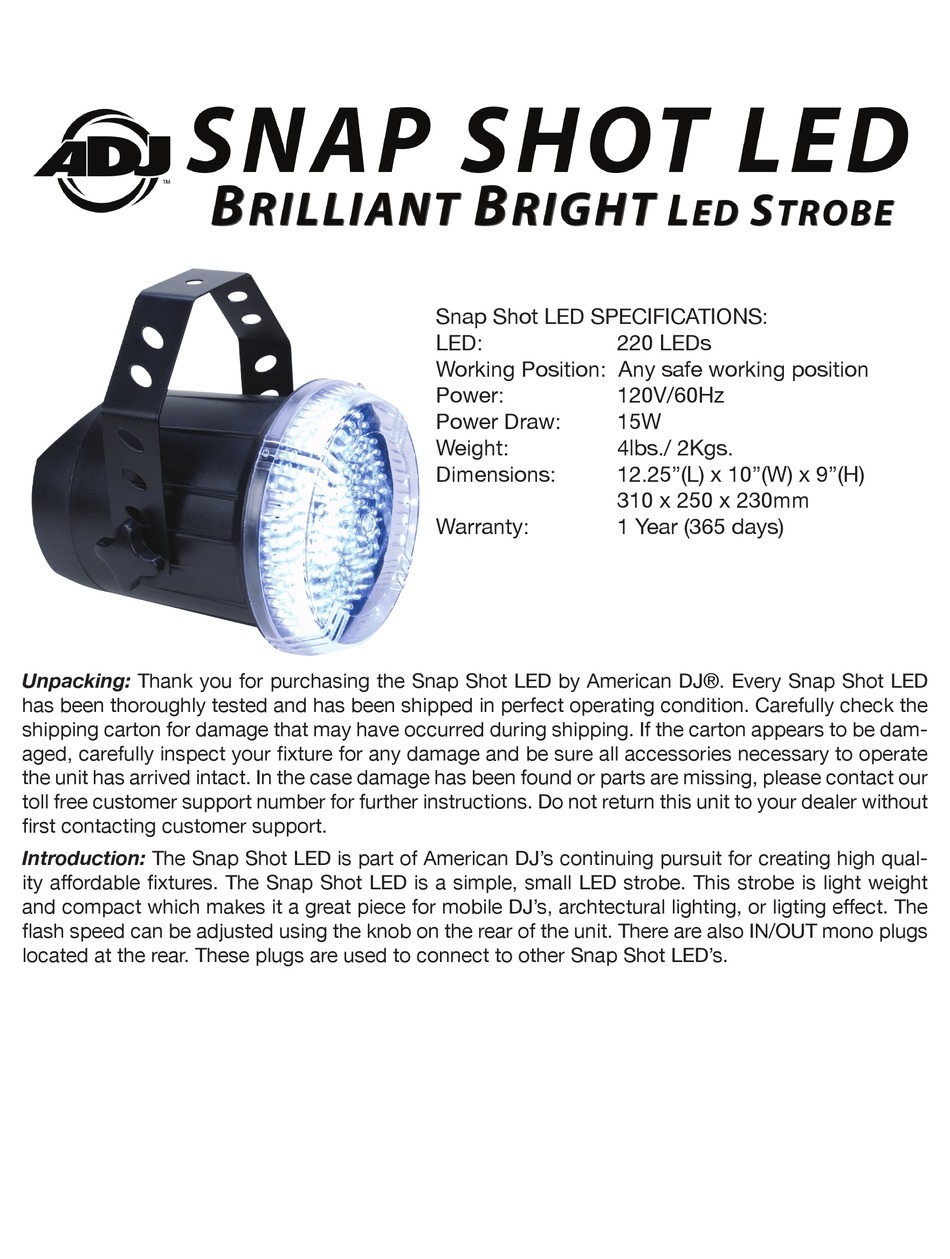 adj snapshot led