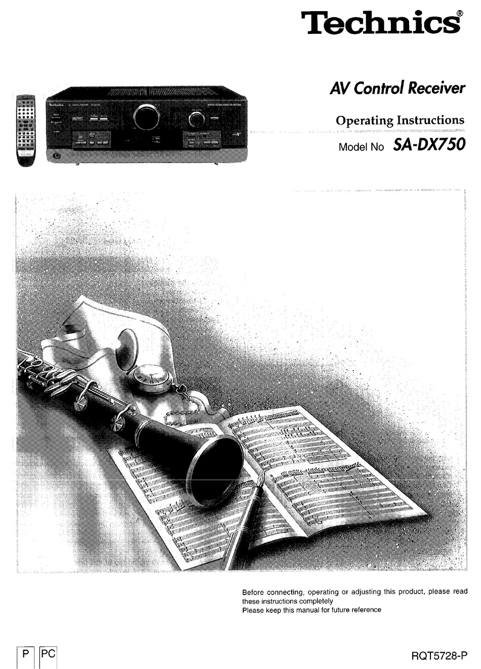 Technics Sa Dx750 Operating Instructions Manual Pdf Download Manualslib