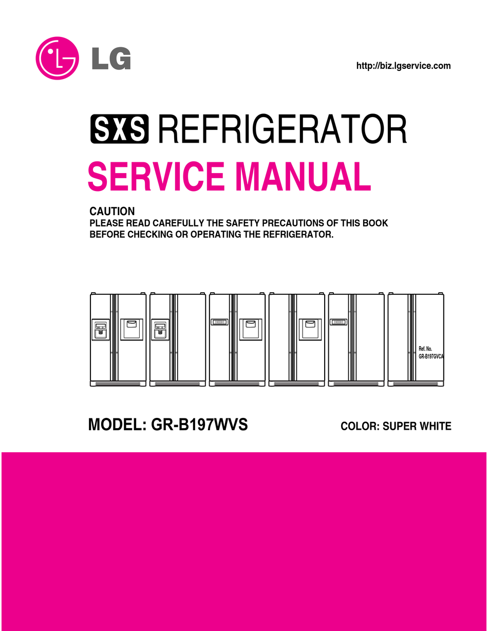 LG GR-B197WVS SERVICE MANUAL Pdf Download | ManualsLib