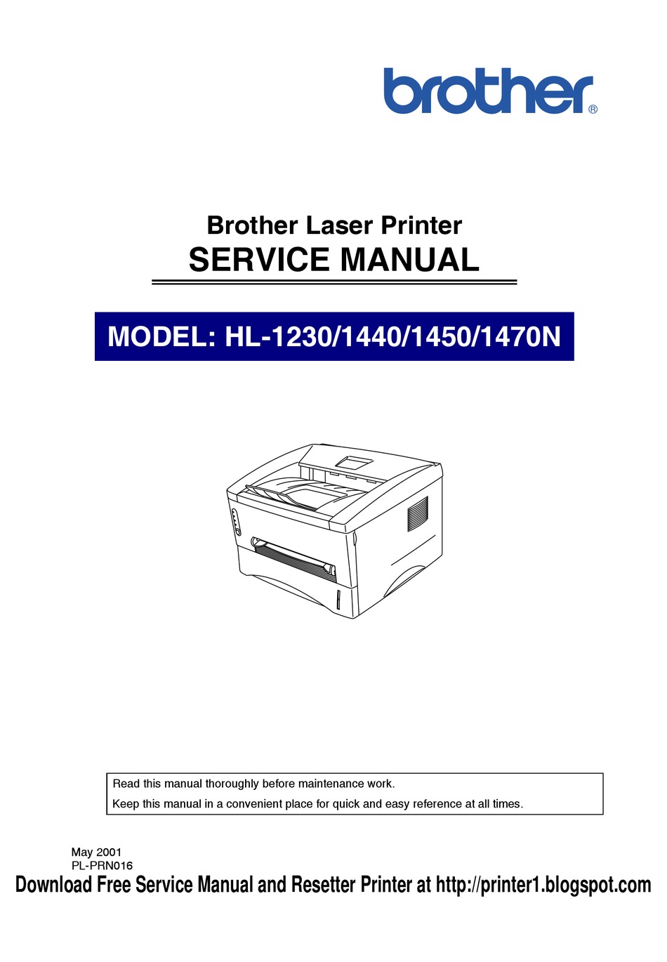 Brother Hl 1230 Service Manual Pdf Download Manualslib