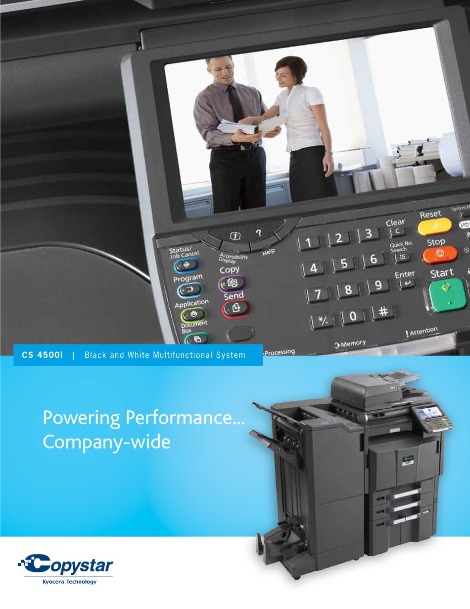 COPYSTAR CS 4500I SPECIFICATIONS Pdf Download ManualsLib