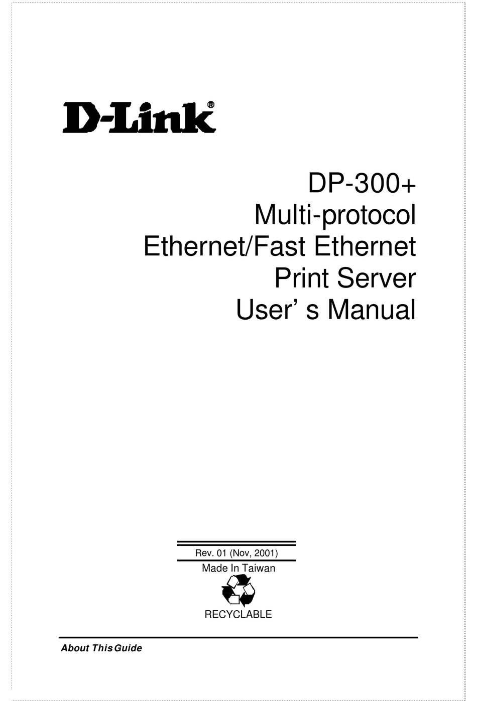 D-LINK DP-300+ USER MANUAL Pdf Download | ManualsLib