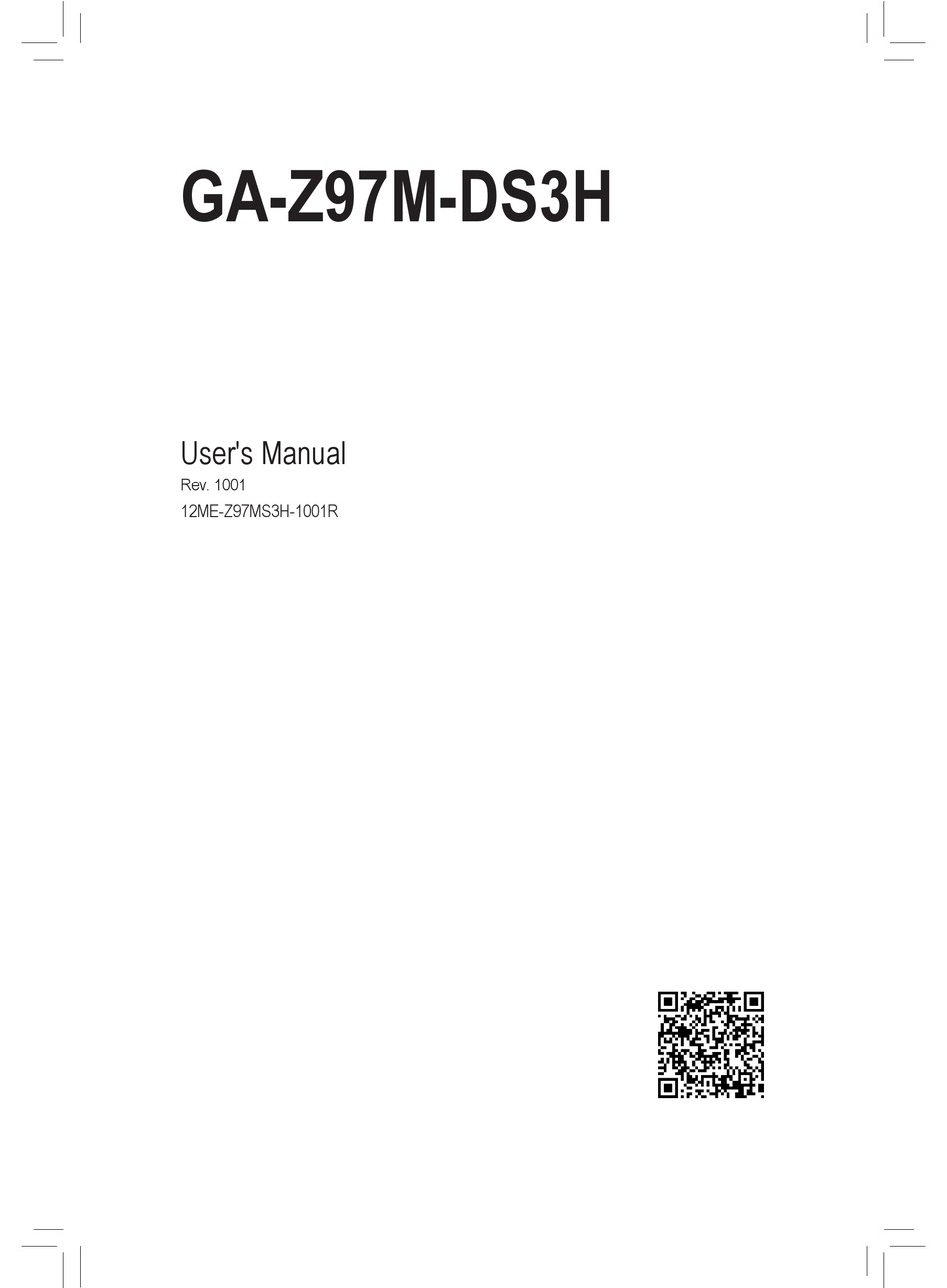 Gigabyte Ga Z97m Ds3h User Manual Pdf Download Manualslib