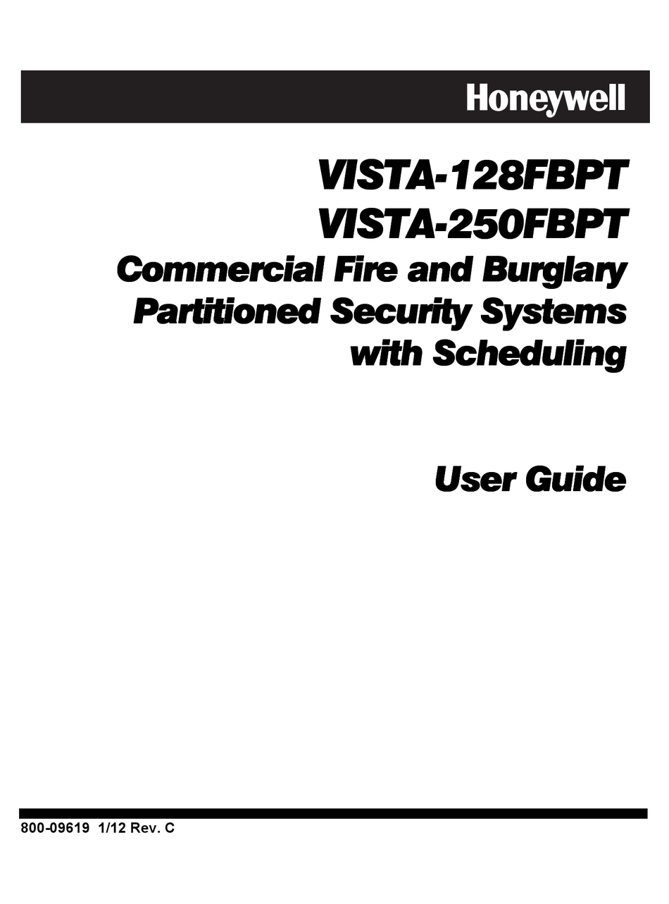 HONEYWELL VISTA-128FBPT USER MANUAL Pdf Download | ManualsLib
