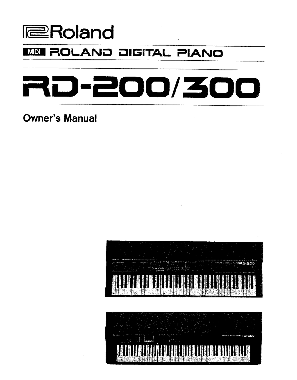 Roland Rd 0 Owner S Manual Pdf Download Manualslib