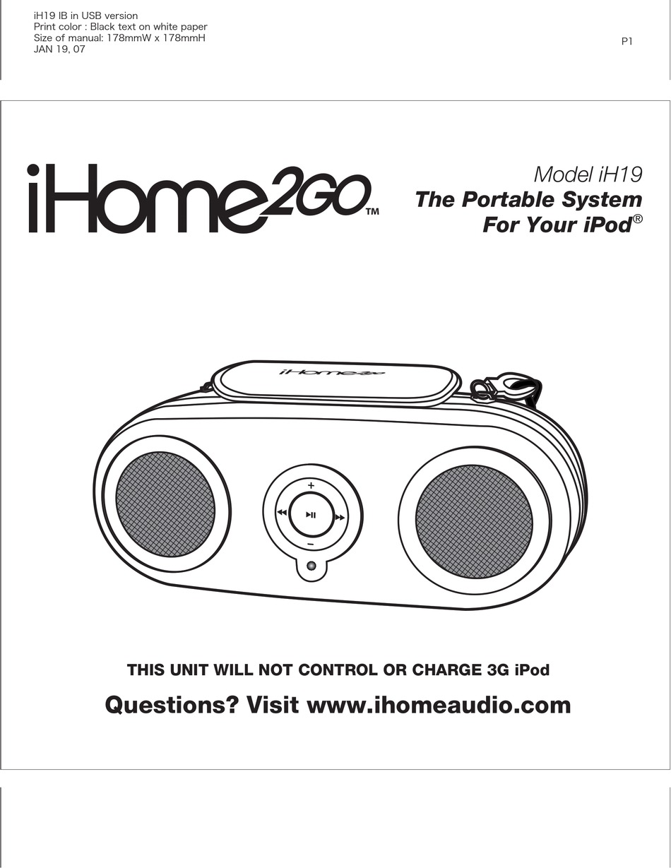 ihome2go bluetooth