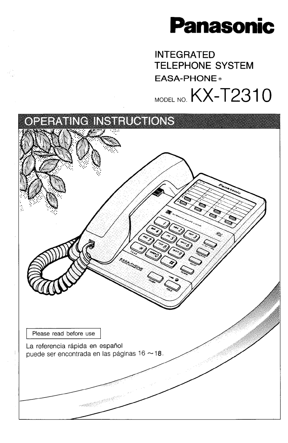 Panasonic Easa-Phone KX-T2135 NOS Last One. 