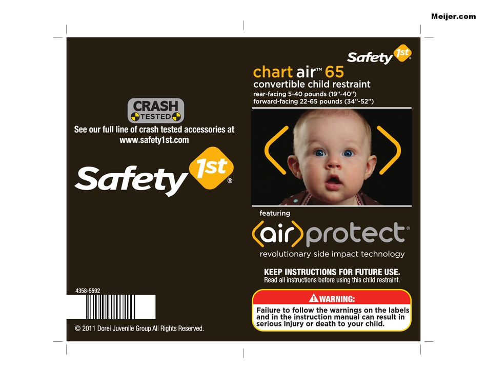 Safety 1st Chart Air 65 Instruction, Safety 1st Air Car Seat Manual