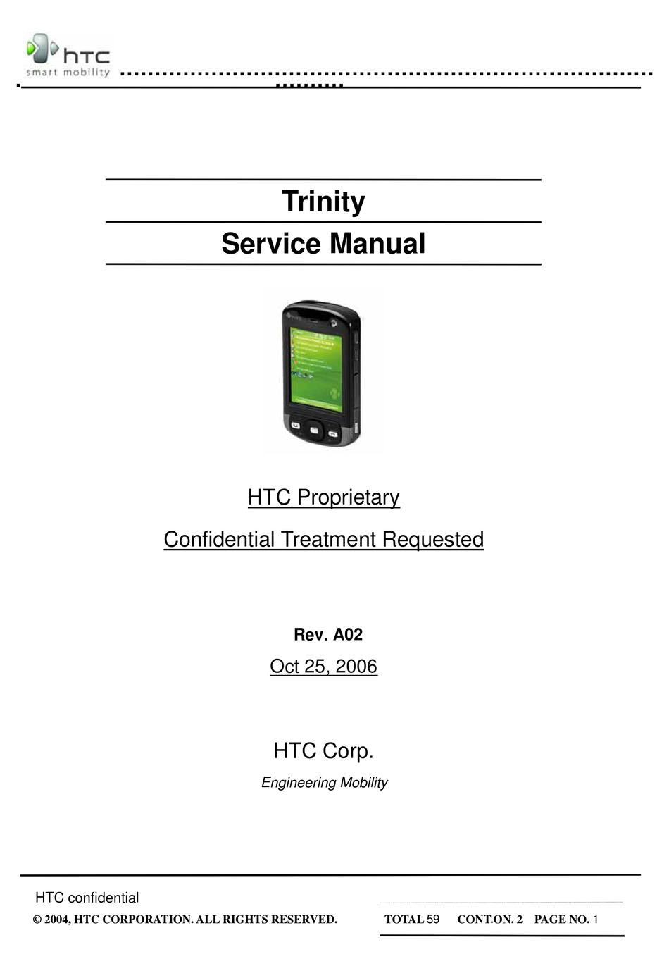 HTC TRINITY SERVICE MANUAL Pdf Download | ManualsLib