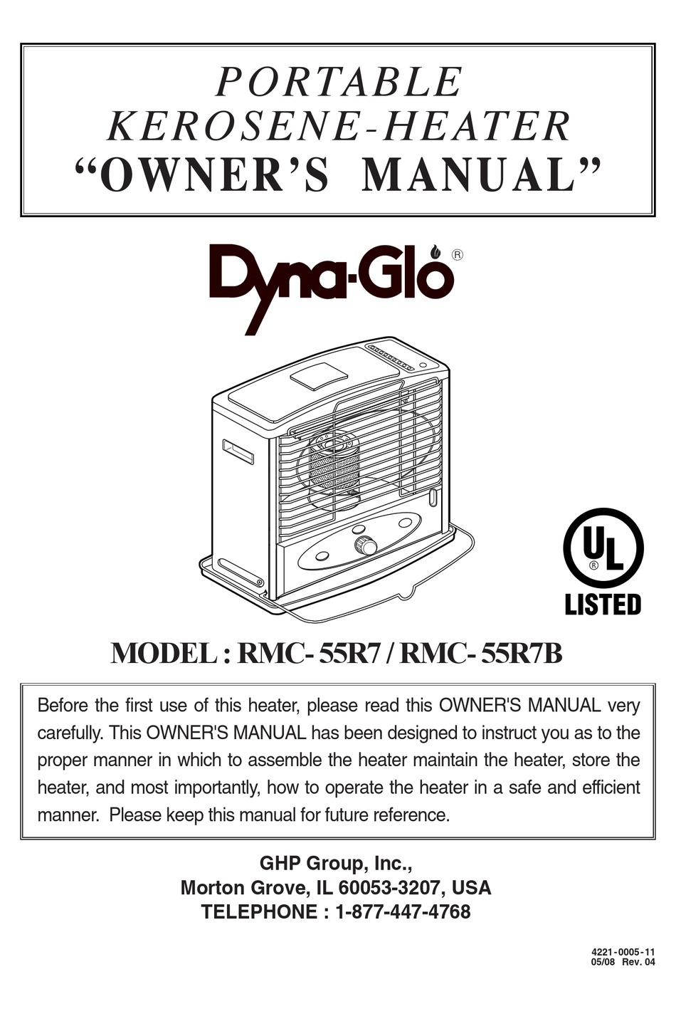 DYNAGLO RMC55R7 OWNER'S MANUAL Pdf Download ManualsLib