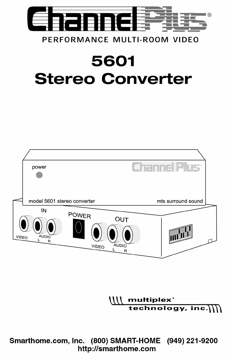 CHANNEL PLUS 5601 USER MANUAL Pdf Download ManualsLib