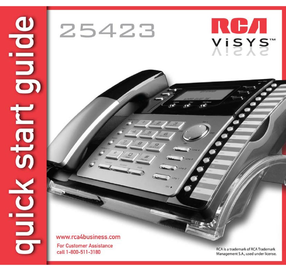 RCA VISYS 25423 QUICK START MANUAL Pdf Download | ManualsLib