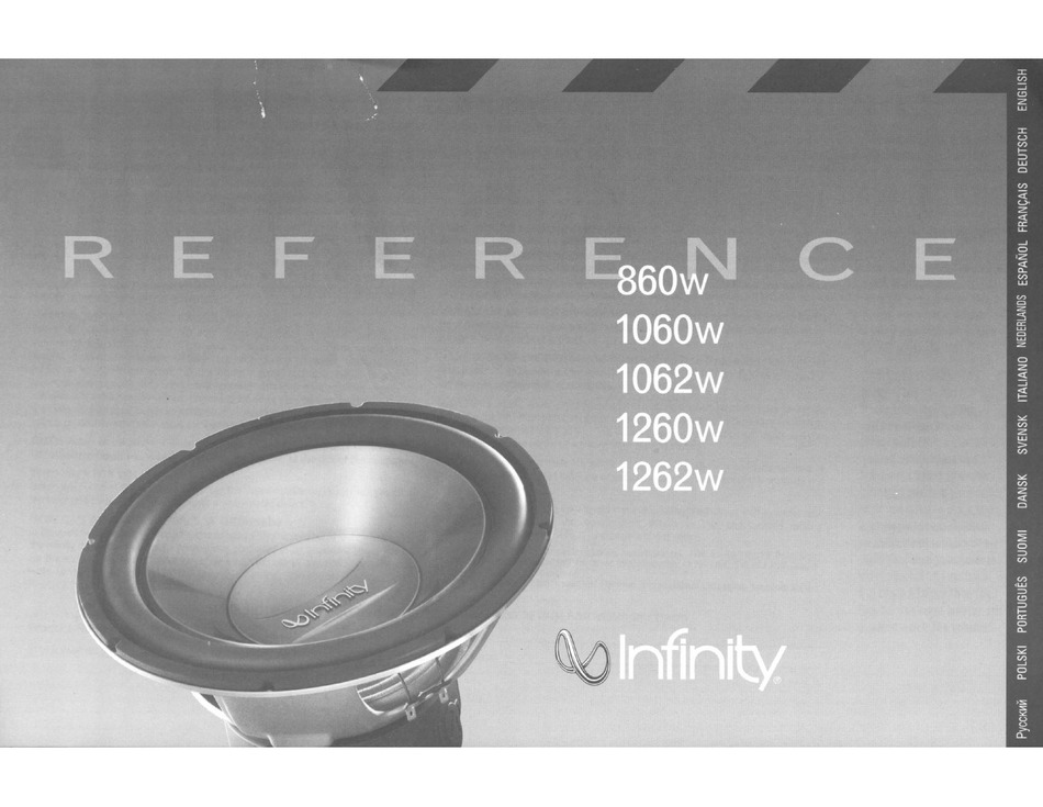 infinity reference 860w enclosure