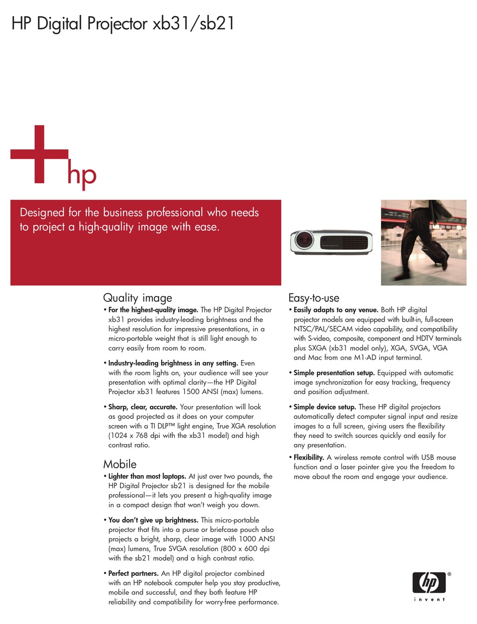 HP XB31 SPECIFICATIONS Pdf Download ManualsLib