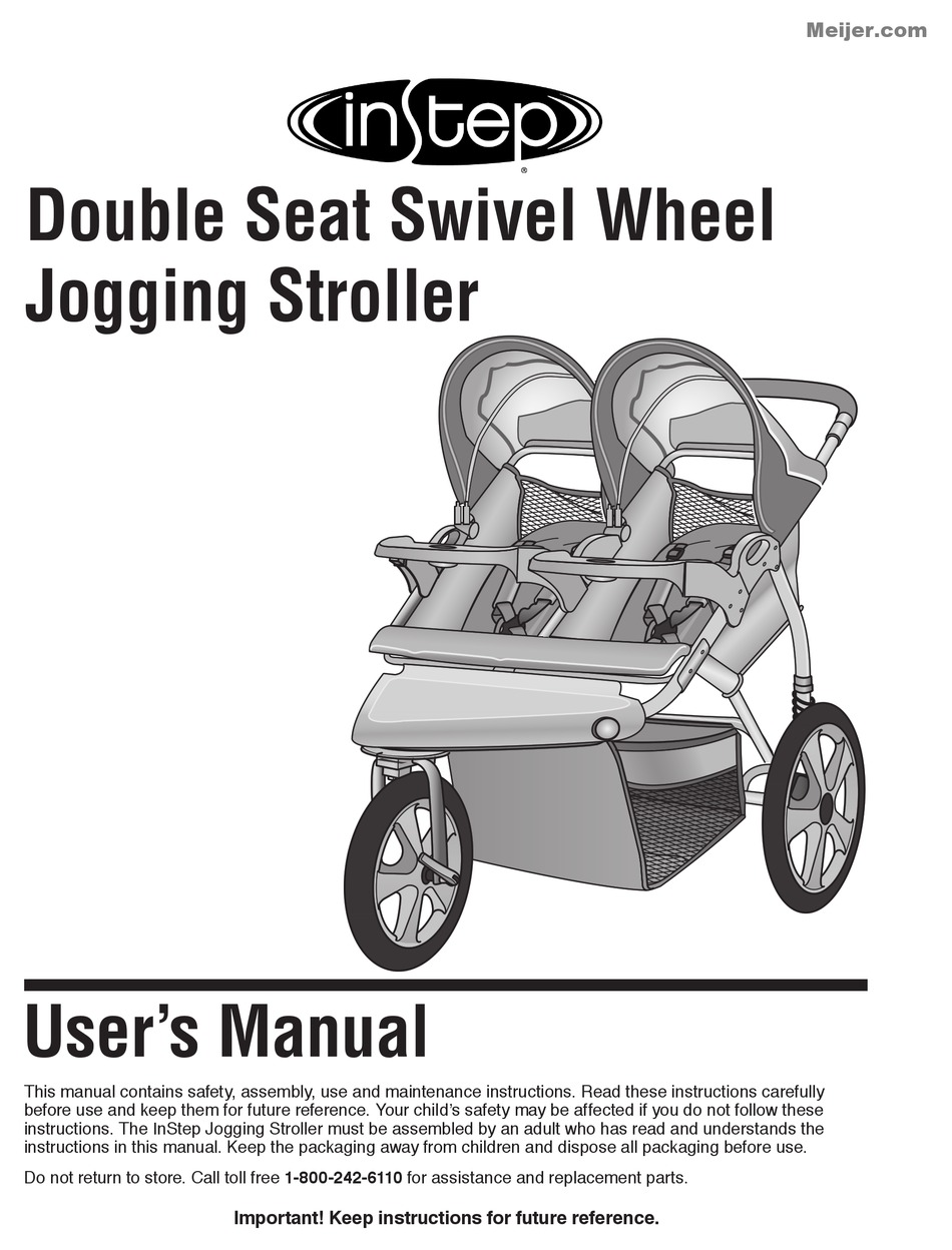 instep jogging stroller fixed wheel
