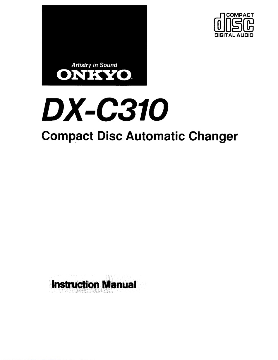 onkyo cd player 6 disc model no. dx-c310