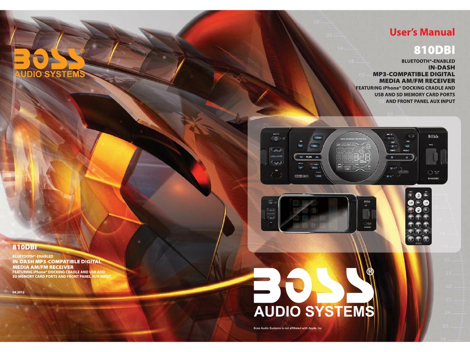 Boss Audio Systems 810dbi User Manual Pdf Download Manualslib