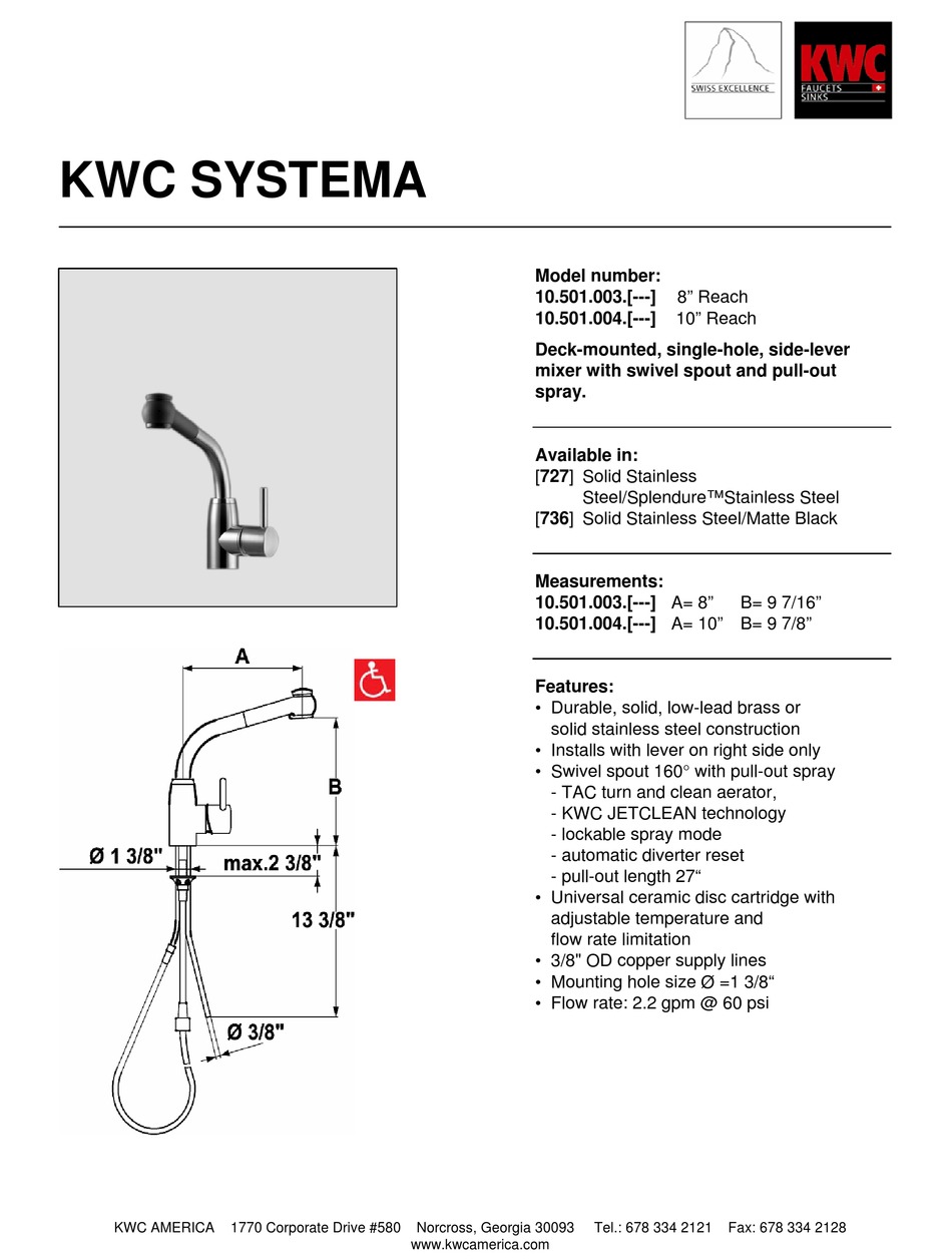 KWC 10.501.003 FEATURES Pdf Download ManualsLib