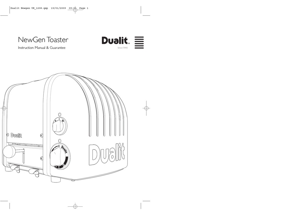 DUALIT NEWGEN INSTRUCTION MANUAL & GUARANTEE Pdf Download ManualsLib