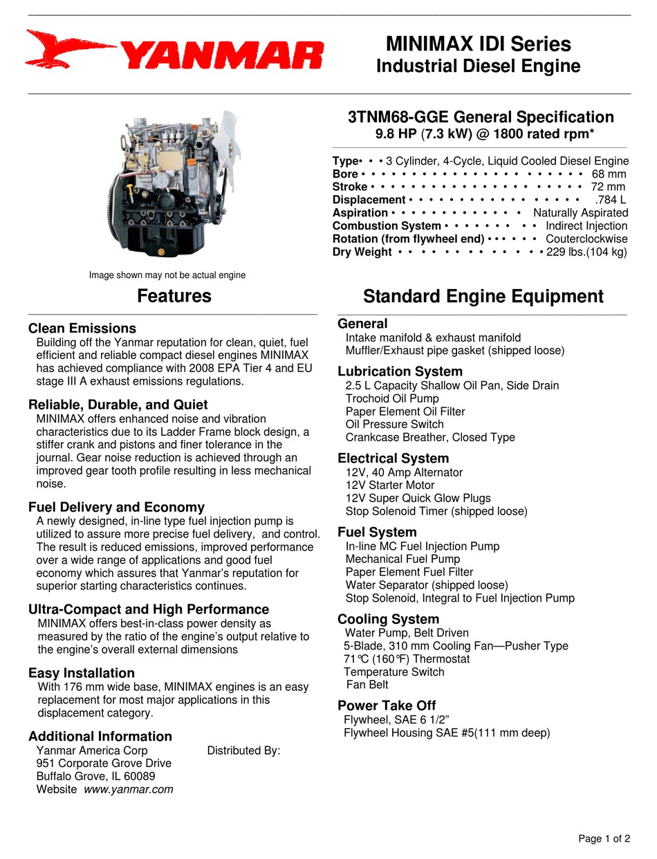 yanmar 8 hp