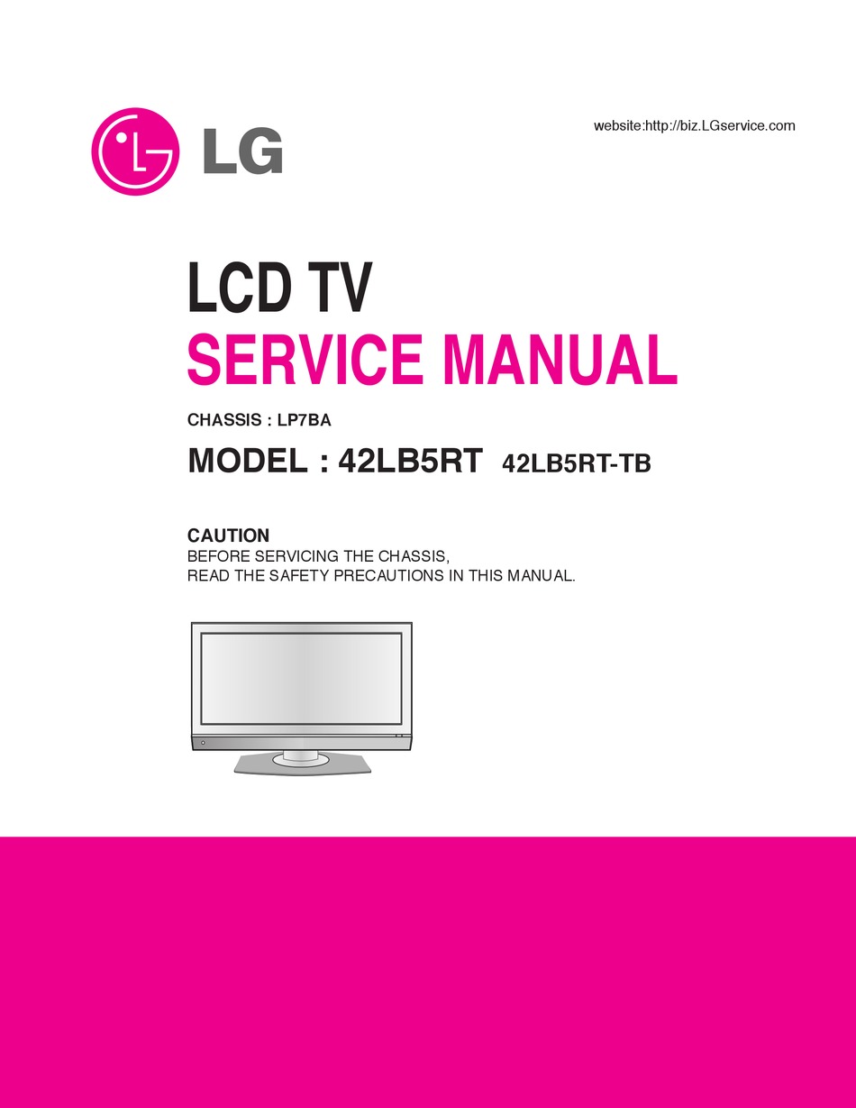 Lg 42lb5rt Service Manual Pdf Download Manualslib