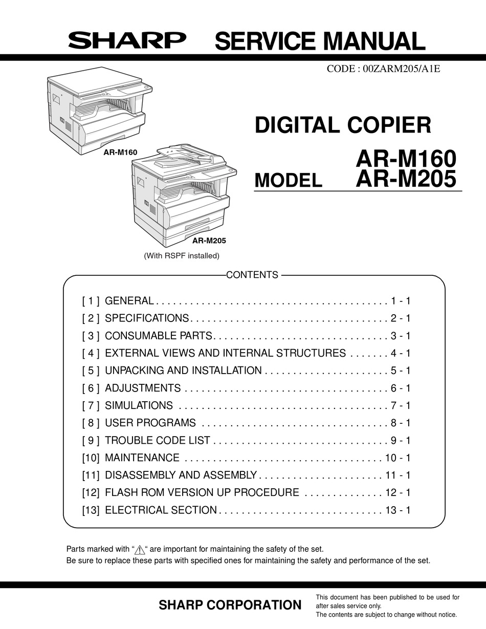 Simulation For Sharp Copiet Lsu