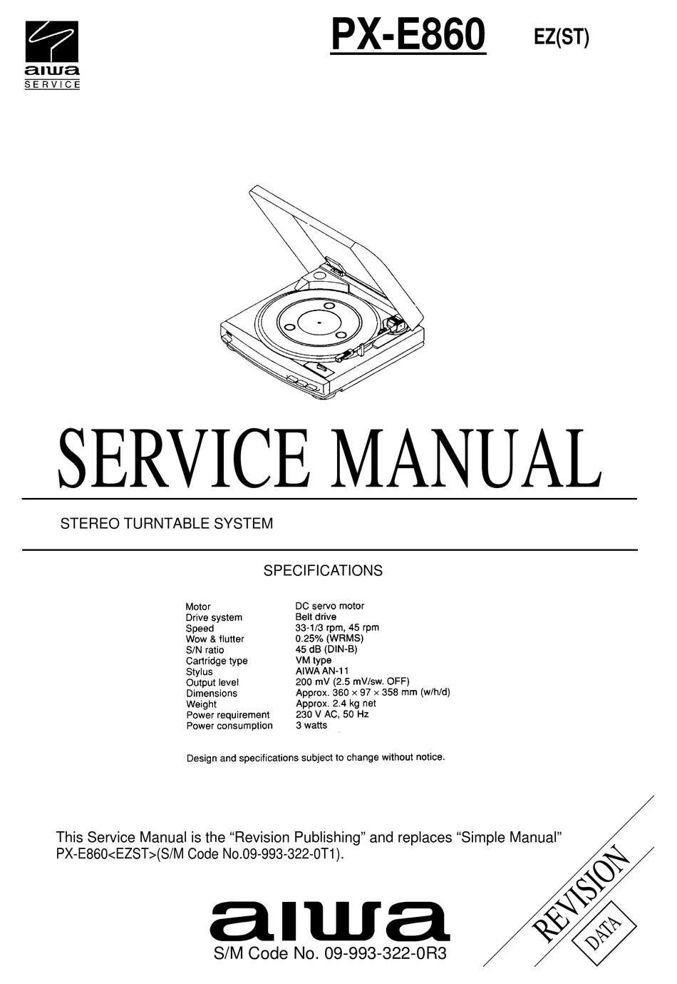 Aiwa Px E860ez Service Manual Pdf Download Manualslib