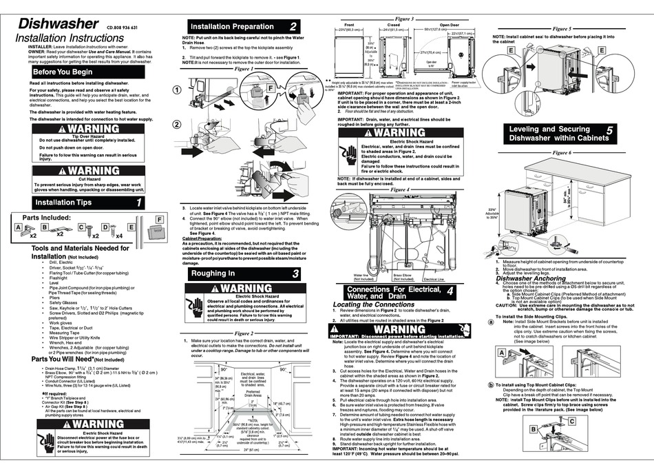 Installing cheap frigidaire dishwasher