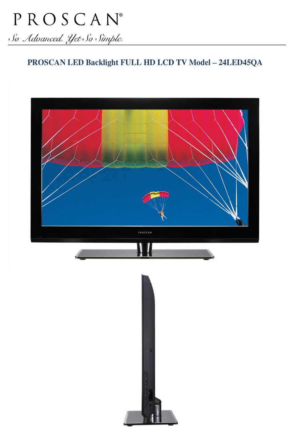 PROSCAN 24LED45QA FEATURES & SPECIFICATIONS Pdf Download ManualsLib